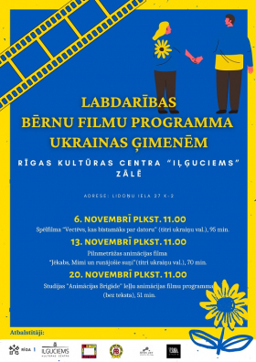 Bezmaksas filmu seansi ukraiņu bērniem